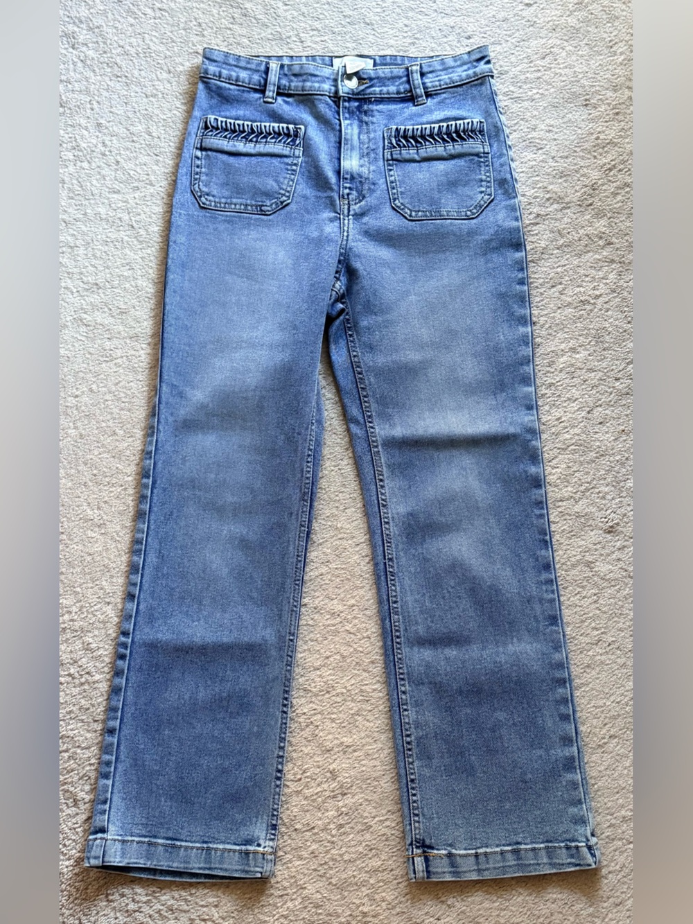 H&M Cropped Jeans in Denim Blue